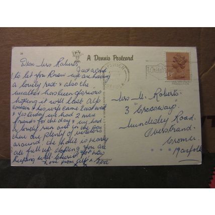 SPA PAVILION, FELIXSTOWE Suffolk. used postcard by E T W Dennis 1985 pm =