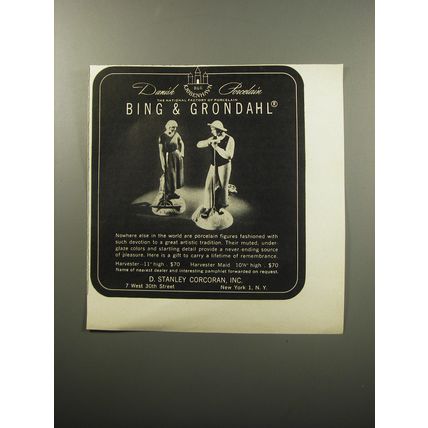 1951 Bing & Grondahl Porcelain Advertisement - Harvester and Harvester Maid