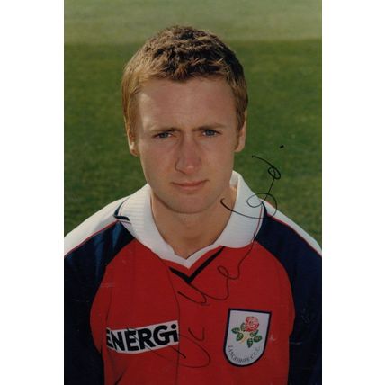Nathan Wood Lancashire Cricket Club Hand Signed Card Photo