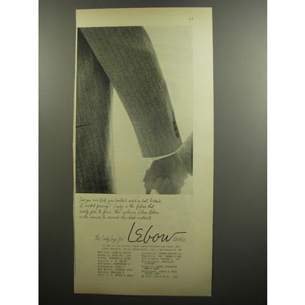 1952 Lebow Clothes Ad - Did you ever feel you couldn't wear a suit