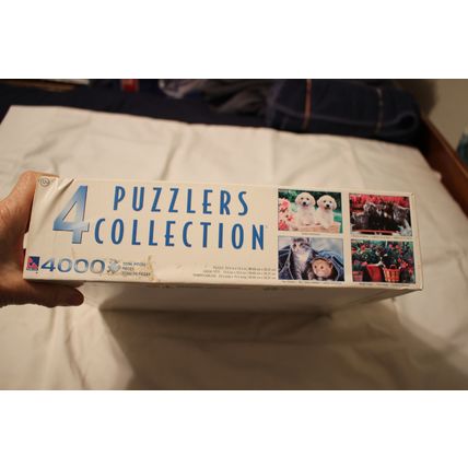 PUZZLERS 4 COLLECTION-4 1000 PIECE PUZZLES PUPPIES KITTENS