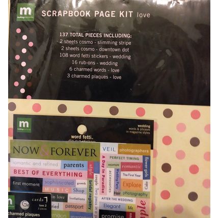 Making Memories Scrapbook Page Kit Love Wedding 137 Pieces 12X12 - NEW!