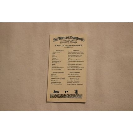 Ramon Hernandez 2007 Topps Allen & Ginter's MINI NO. 304