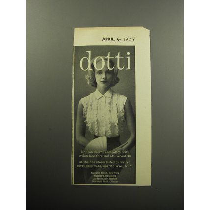 1957 Dotti Blouse Advertisement