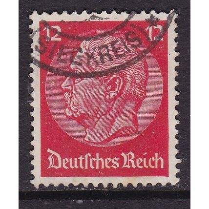 Germany 1934 President Hindenburg 12pf Fine Used SG 500b Siegkreis cancel VGC