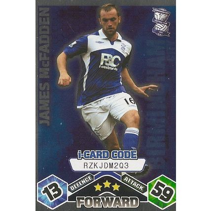 Match Attax Extra 2009/10 Collection: I-Card, Birmingham City - McFadden