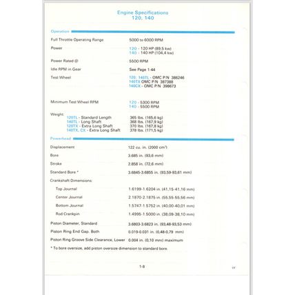 Johnson Evinrude 120 140 200 225 300 Outboards Service Manual 1988 507758 PDF