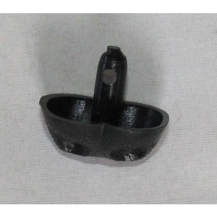 6 Vintage Black Plastic Dog Safety Noses With Metal Washers