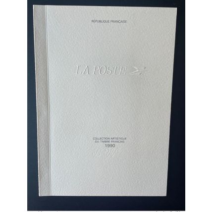 France 1990 COLLECTION TIMBRE FRANCAIS SERIE ARTISTIQUE CADEAU MINISTRE LIVRE