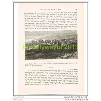 BRUSA, ASIA MINOR (TURKEY?), Book Illustration c1890