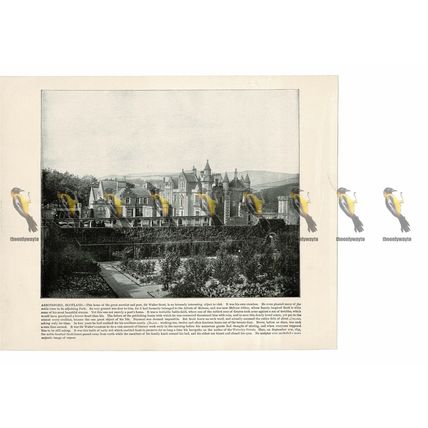 Abbotsford, Scotland, Book Illustration (Print), 1899