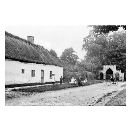 pt0877 - Old Thatched Cottages , Owston Ferry , Lincolnshire - print 6x4