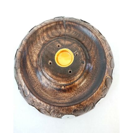 Mango Wood Incense Stick and Cone Burner Holder Ash Catcher