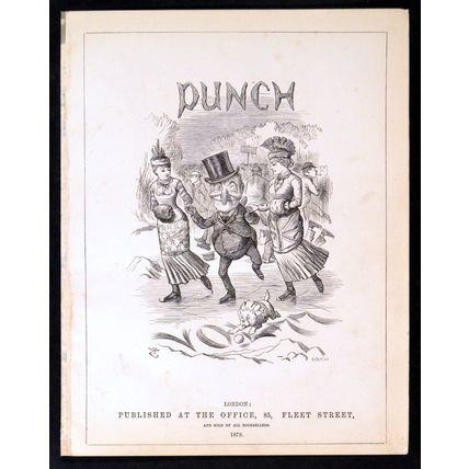 PUNCH FRONTISPIECE 1879 Sir John Tenniel - Joseph Swain PUNCH CARTOON PAGE