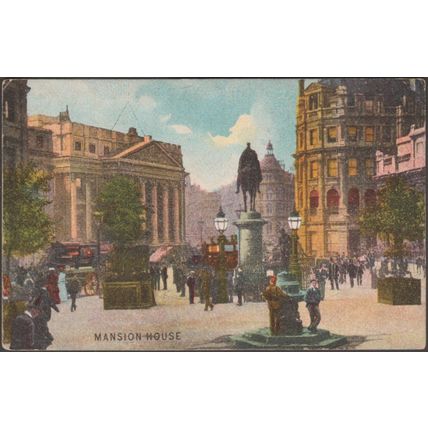 Mansion House, London, c.1905 - Postcard