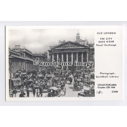 pp2206 - London - City Rush Hour outside the Royal Exchange - Pamlin postcard