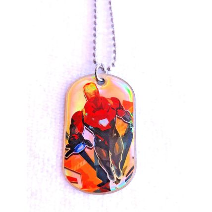 Marvel Captain America Civil War #41 Rocketman Dog Tag Necklace Reflective NEW!