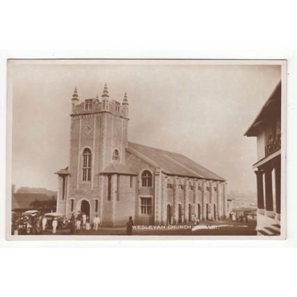 Wesleyan Church Kumasi Ghana Postcard Gold Coast