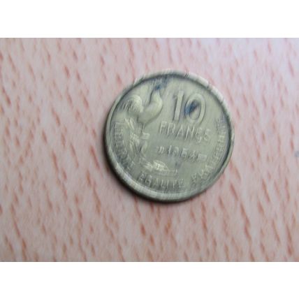 France Republic 1954B 10 Francs Coin