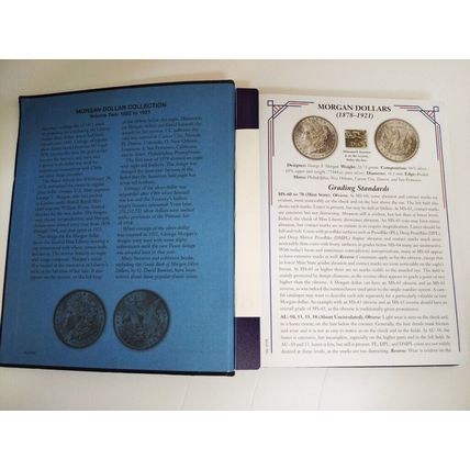 Whitman's Hardcover Morgan Silver Dollars Coin Album Book Vol. 2 1892-1921