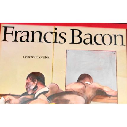 1977 Francis Bacon Poster - Oeuvres Recentes, Galerie Claude Bernard; framed
