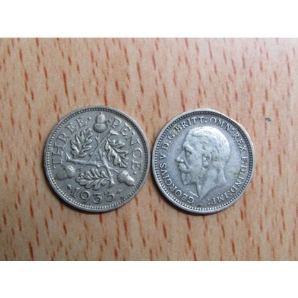 GB 1933 George V Silver Threepence 3d Coin