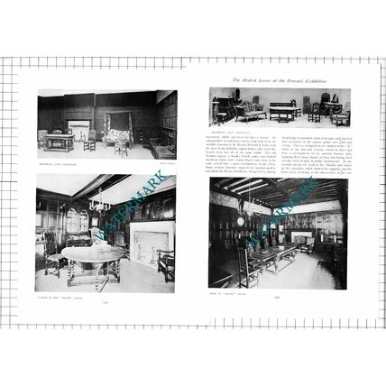 The Brussels Exhibition Fire Cecil Boyce - 1910 Article / Print