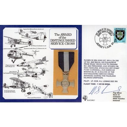 Award of the Distinguished Service Cross Commander Neil Thomas Hand Signed FDC