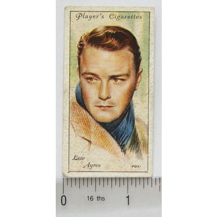 1934 Players Film Stars 2nd Series No. 4 Lew Ayres