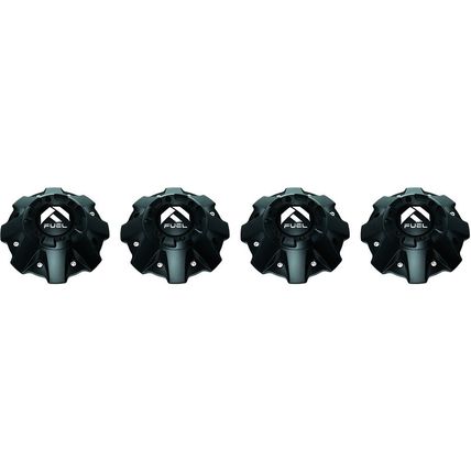 NEW! (4) Fuel Gloss Black Wheel Center Cap 1001-63GBR - w/ 4 Screws & 2 Tools