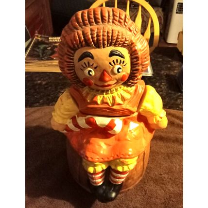 Old Vintage Cookie Jar California Original Raggedy Ann 14" Tall 1960/70's