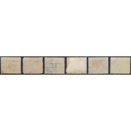 Numeral Definitive - Netherlands 1899/1913 - FH - MiNr 49/52 & 75/6 (B)