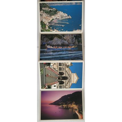 Set of 18 postcards of Amalfi coast. Costiera Amalfitana