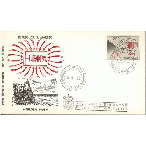 San Marino FDC 1962 - SG 689 - Europa