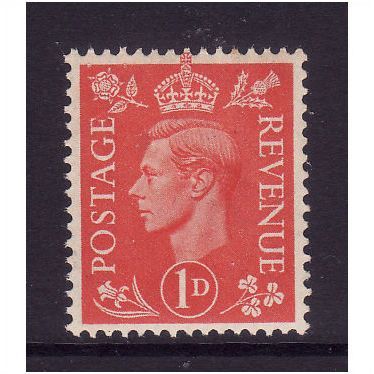 GREAT BRITAIN 1941 GEORGE VI 1d PALE SCARLET SG486 U/M MINT #1