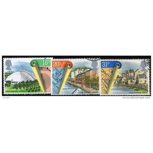 1984 3 different values - #1232 fine used (o)