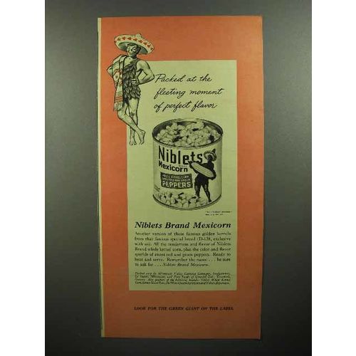 1945 Green Giant Niblets Mexicorn Corn Ad - Flavor