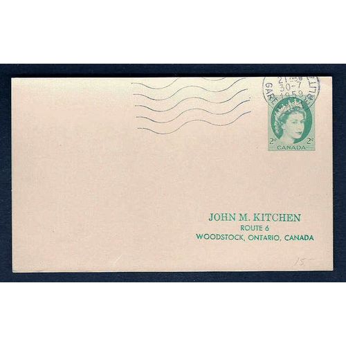 Canada Ship Mail Wilding Postal Card 1959 "PARIS GARE AUSTERLITZ" Packet