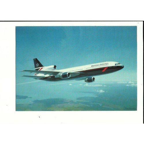 Aviation BRITISH AIRWAYS Tri-Star Official Postcard (PC026)