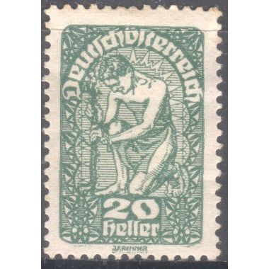 Austria 1919 - SG344 - 20h green - New Republic - MH