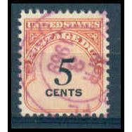 Used J93 5c Postage Due Just Clears WA1516