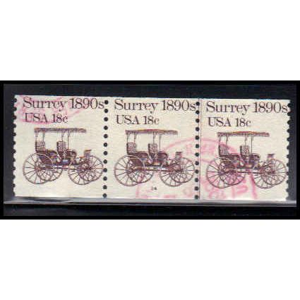 Used 1907 18c Surrey Barely Clears PNC 14/3 PA2459