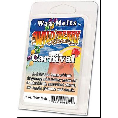 Carnival, Wildberry Wax Melts, 2 Ounce Package (6 Squares)