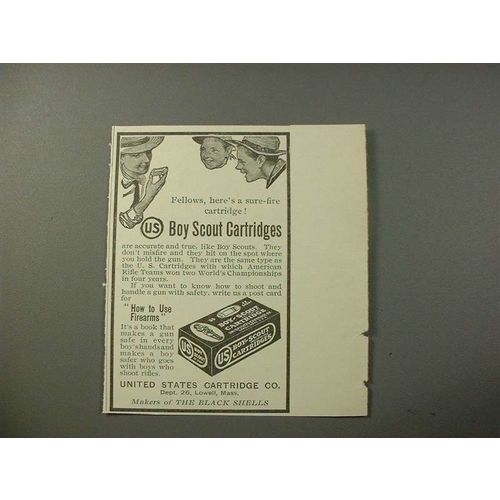 1914 Boy Scout Gun Cartridges Ad - Sure-Fire