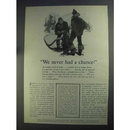 1925 Automobile Insurance Co. of Hartford Ad - Chance