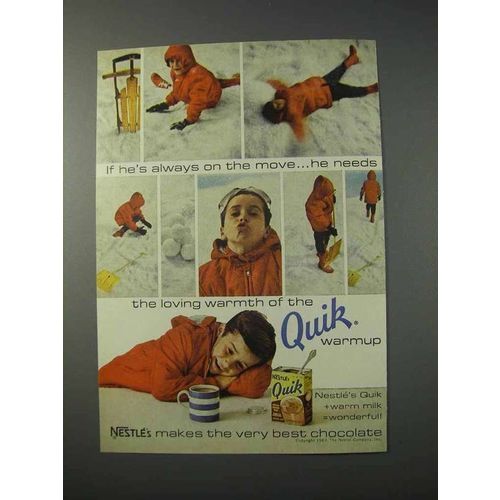 1963 Nestle's Quik Ad - He's Always On The Move