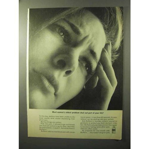 1964 Bufferin Medicine Ad - Woman's Oldest Problem