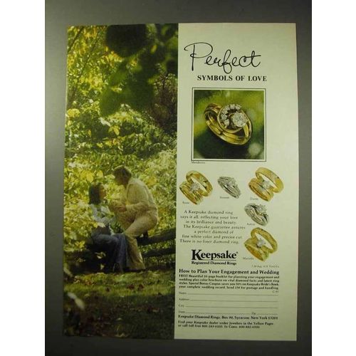 1977 Keepsake Diamond Ring Ad - Mendicino Sonic Dante