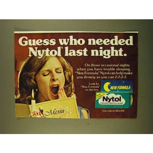 1979 Nytol Sleep Aid Ad - Who Needed