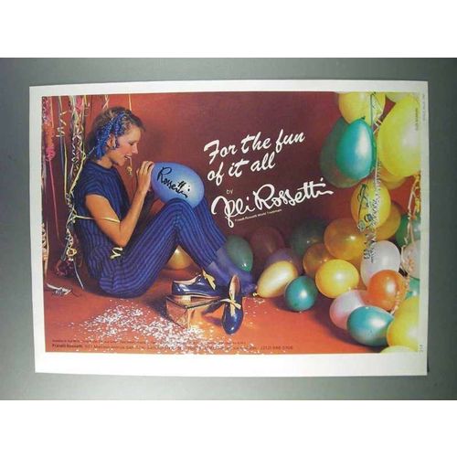 1981 Fratelli Rossetti Shoes Ad - For The Fun of It